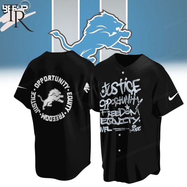NFL Detroit Lions Justice Opportunity Equity Freedom Hoodie