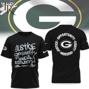 NFL Green Bay Packers Justice Opportunity Equity Freedom Hoodie