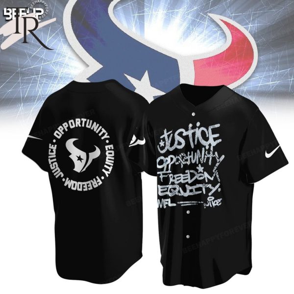 NFL Houston Texans Justice Opportunity Equity Freedom Hoodie