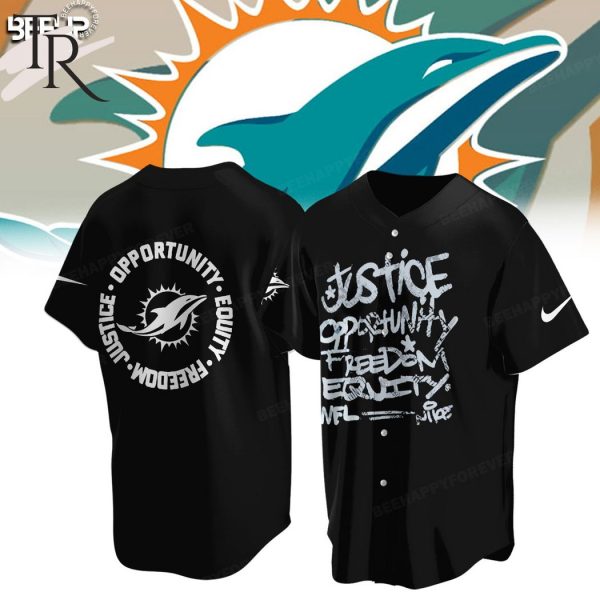 NFL Miami Dolphins Justice Opportunity Equity Freedom Hoodie