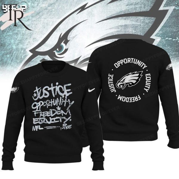 NFL Philadelphia Eagles Justice Opportunity Equity Freedom Hoodie