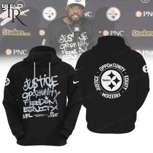 NFL Pittsburgh Steelers Justice Opportunity Equity Freedom Hoodie