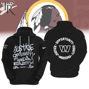 NFL Washington Commanders Justice Opportunity Equity Freedom Hoodie