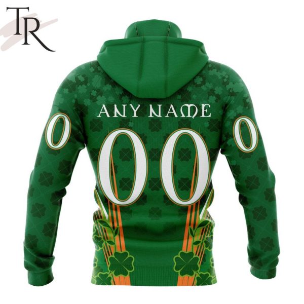 Personalized NHL Anaheim Ducks Full Green Design For St. Patrick’s Day Hoodie
