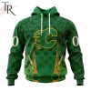 Personalized NHL Carolina Hurricanes Full Green Design For St. Patrick’s Day Hoodie