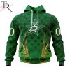 Personalized NHL Detroit Red Wings Full Green Design For St. Patrick’s Day Hoodie