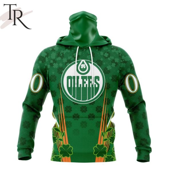 Personalized NHL Edmonton Oilers Full Green Design For St. Patrick’s Day Hoodie