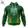Personalized NHL Minnesota Wild Full Green Design For St. Patrick’s Day Hoodie