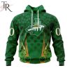 Personalized NHL Los Angeles Kings Full Green Design For St. Patrick’s Day Hoodie