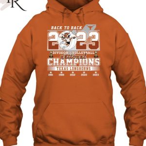 Back To Back 2023 Division I Volleyball National Champions Texas Longhorn T-Shirt