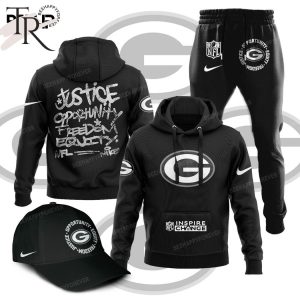 NFL Green Bay Packers Inspire Change Justice Opportunity Equity Freedom Hoodie, Longpants, Cap