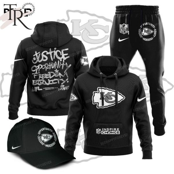 NFL Kansas City Chiefs Inspire Change Justice Opportunity Equity Freedom Hoodie, Longpants, Cap