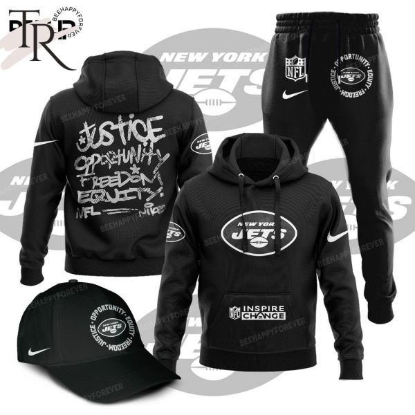 NFL New York Jets Inspire Change Justice Opportunity Equity Freedom Hoodie, Longpants, Cap