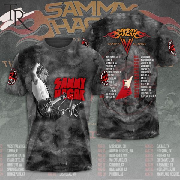 Sammy Hagar 2024 Tour The Best Of All World 3D Hoodie