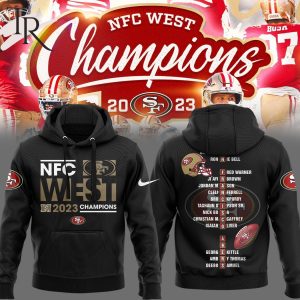 San Francisco 49ers NFC West Champions 2023 Hoodie, Longpants, Cap – Black