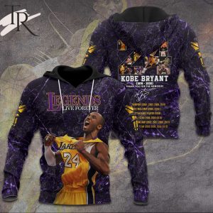 Legends Live Forever Kobe Bryant 1978 – 2020 Thank You For The Memories 3D Hoodie