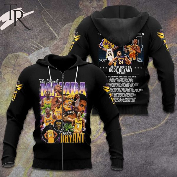The Black Mamba Thank You For The Memories Legend Never Die Kobe Bryant 1978 – 2020 3D Hoodie