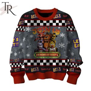Join Us Five Nights At Freddy’s Let’s Eat 5NAF Ugly Sweater