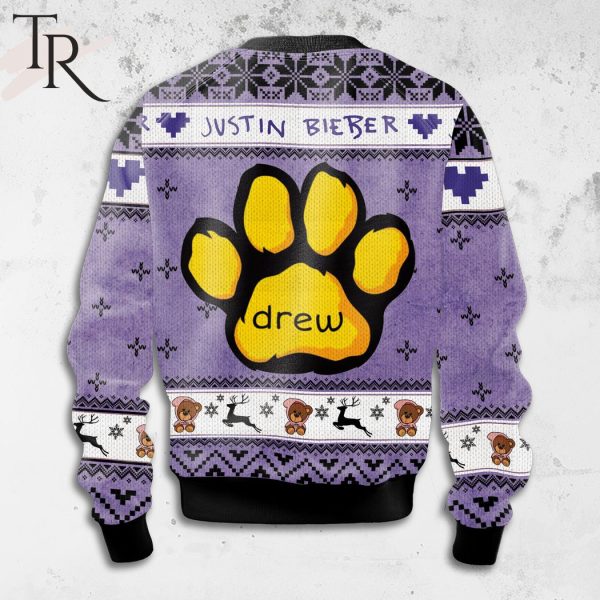 Justin Bieber Drew Ugly Sweater