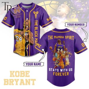 The Black Mamba Spirit Kobe Bryant 1978 – 2020 Stay With Us Forever Custom Baseball Jersey