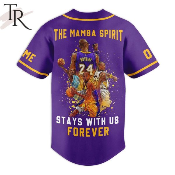 The Black Mamba Spirit Kobe Bryant 1978 – 2020 Stay With Us Forever Custom Baseball Jersey