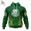 Personalized NHL New York Rangers Full Green Design For St. Patrick’s Day Hoodie