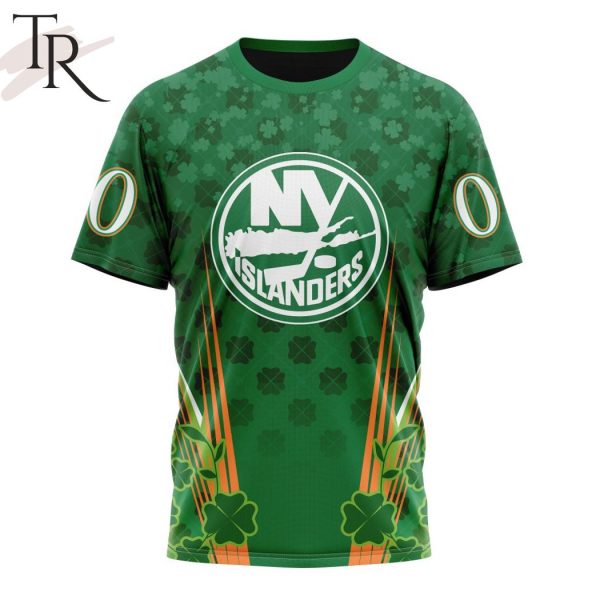 Personalized NHL New York Islanders Full Green Design For St. Patrick’s Day Hoodie