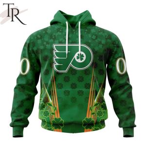 Personalized NHL Philadelphia Flyers Full Green Design For St. Patrick’s Day Hoodie