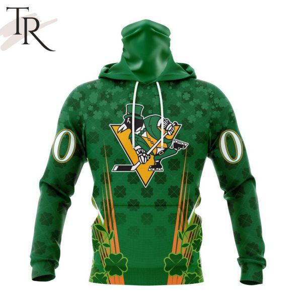 Personalized NHL Pittsburgh Penguins Full Green Design For St. Patrick’s Day Hoodie