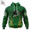 Personalized NHL Pittsburgh Penguins Full Green Design For St. Patrick’s Day Hoodie