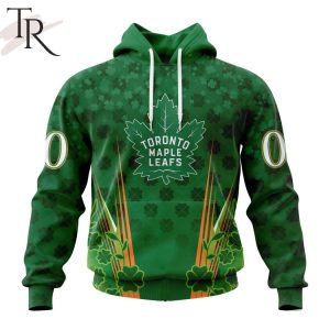 Personalized NHL Toronto Maple Leafs Full Green Design For St. Patrick’s Day Hoodie