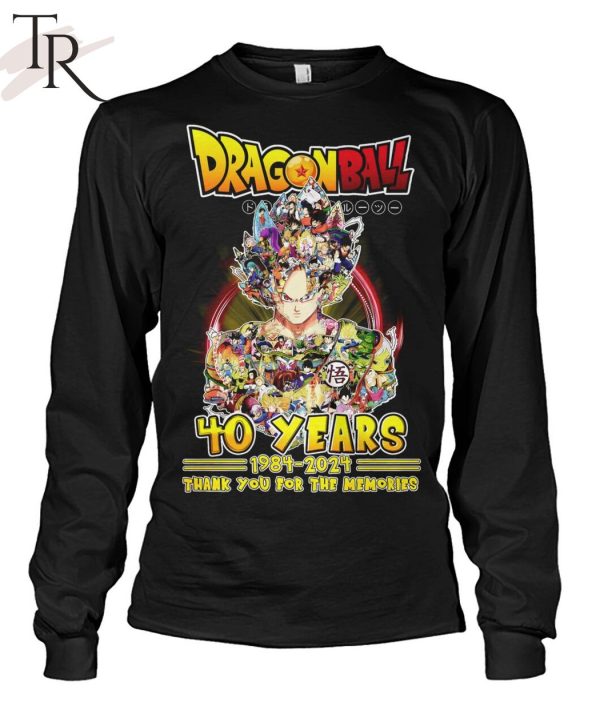 40 Years Of 1984 – 2024 Dragon Ball Thank You For The Memories T-Shirt