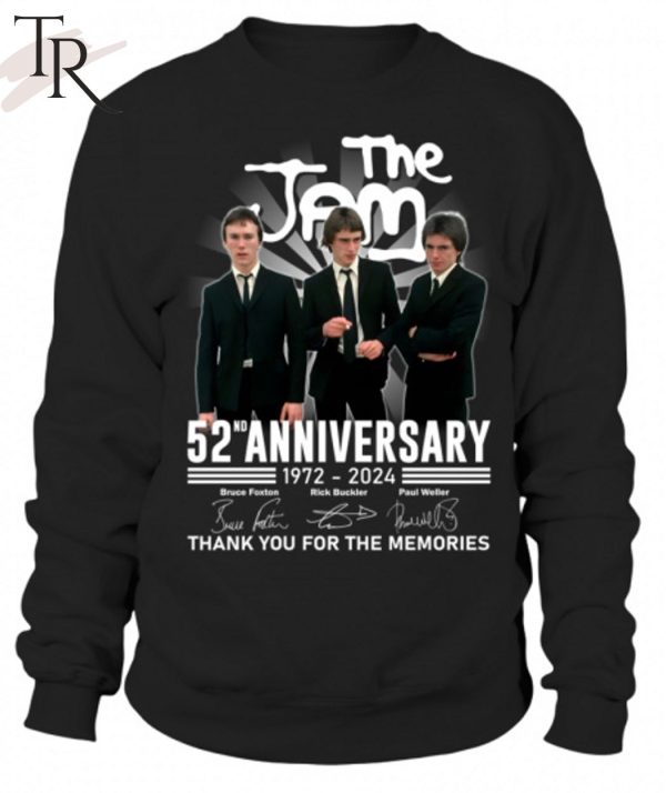 The Jam 52nd Anniversary 1972 – 2024 Thank You For The Memories T-Shirt