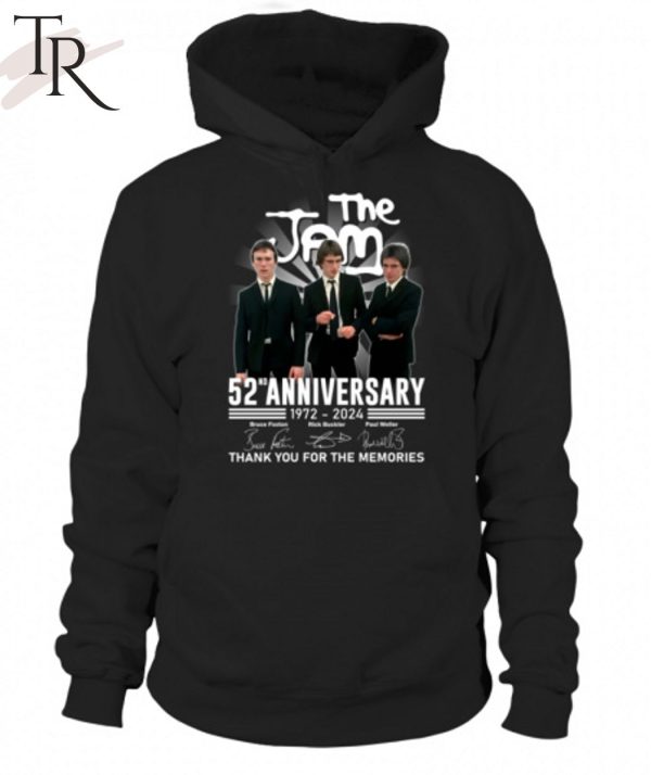 The Jam 52nd Anniversary 1972 – 2024 Thank You For The Memories T-Shirt