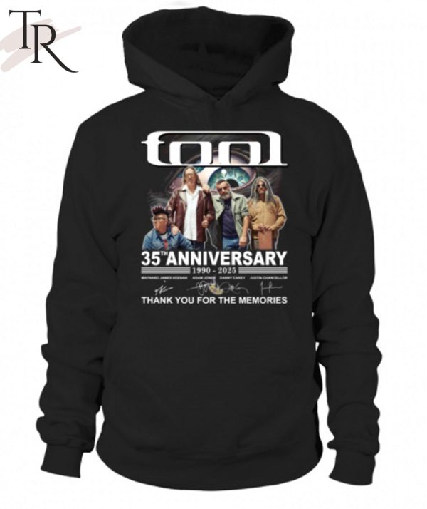 Tool Band 35th Anniversary 1990 – 2025 Thank You For The Memories T-Shirt
