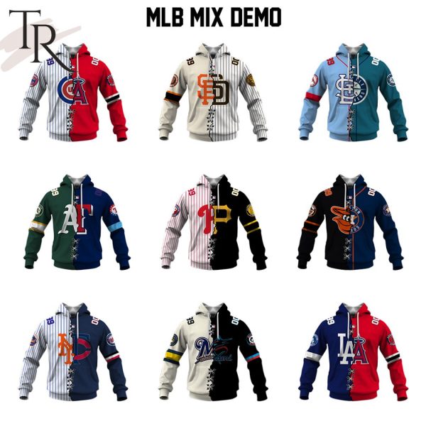 Mix 2 MLB Teams Select Any 2 Teams to Mix and Match! Hoodie