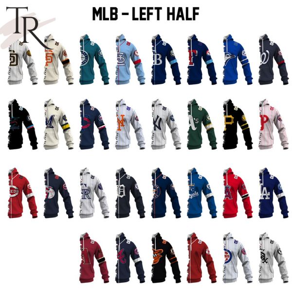 Mix 2 MLB Teams Select Any 2 Teams to Mix and Match! Hoodie
