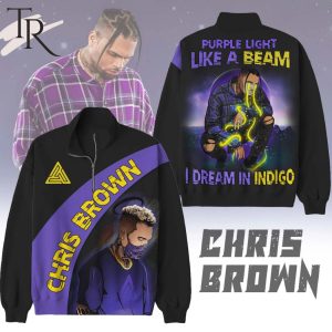 Chris Brown – Indigo Half Zip Sweatshirt