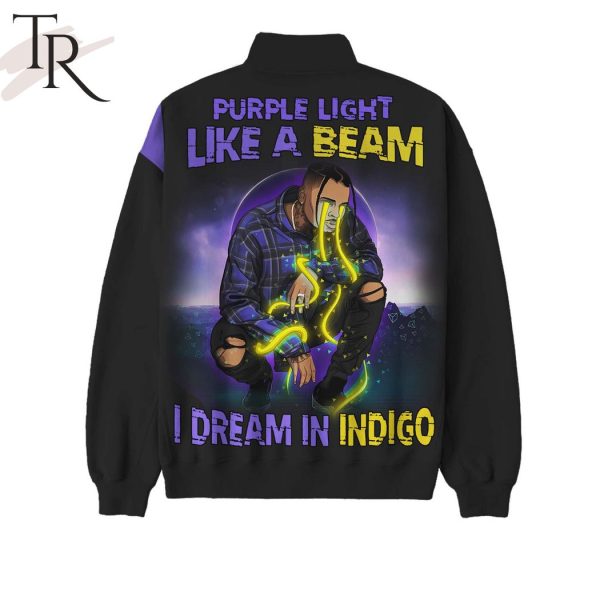 Chris Brown – Indigo Half Zip Sweatshirt