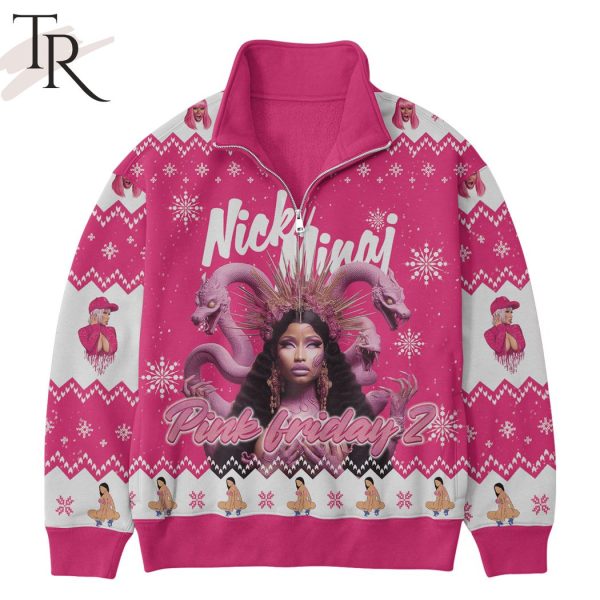 Nicki Minaj Pink Friday 2 Half Zip Sweatshirt