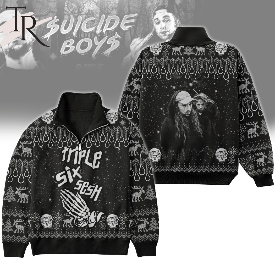 Suicideboys - Triple Six Sesh Half Zip Sweatshirt