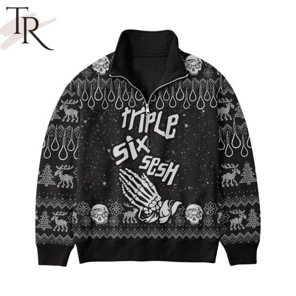 Suicideboys – Triple Six Sesh Half Zip Sweatshirt