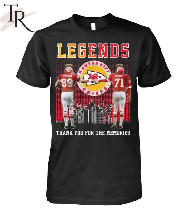 Legends Kansas City Chiefs Taylor And Budde Thank You For The Memories T-Shirt