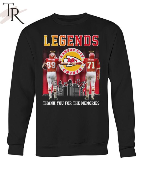 Legends Kansas City Chiefs Taylor And Budde Thank You For The Memories T-Shirt