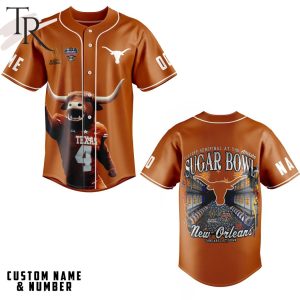 Personalized Texas Longhorns Playoff Semifinal At The Allstate Sugar Bowl New Orleans January 1st, 2024 Baseball Jersey