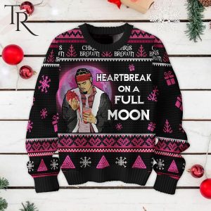 Chris Brown Heartbreak On A Full Moon Ugly Sweater