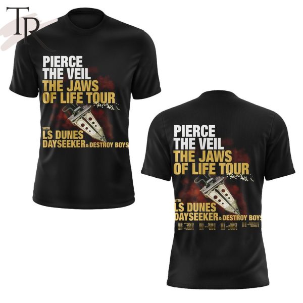 Pierce The Veil The Jaws Of Life Tour With Ls Dunes Dayseeker & Destroy Boys Hoodie