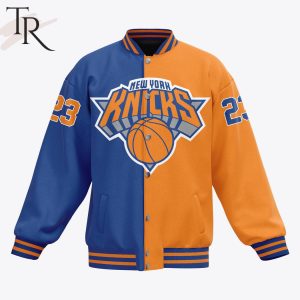 Custom Number New York Knicks Bing Bong Baseball Jacket