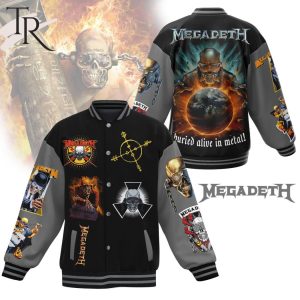 Megadeth Buried Alive In Metal Baseball Jacket