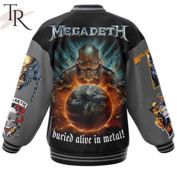 Megadeth Buried Alive In Metal Baseball Jacket